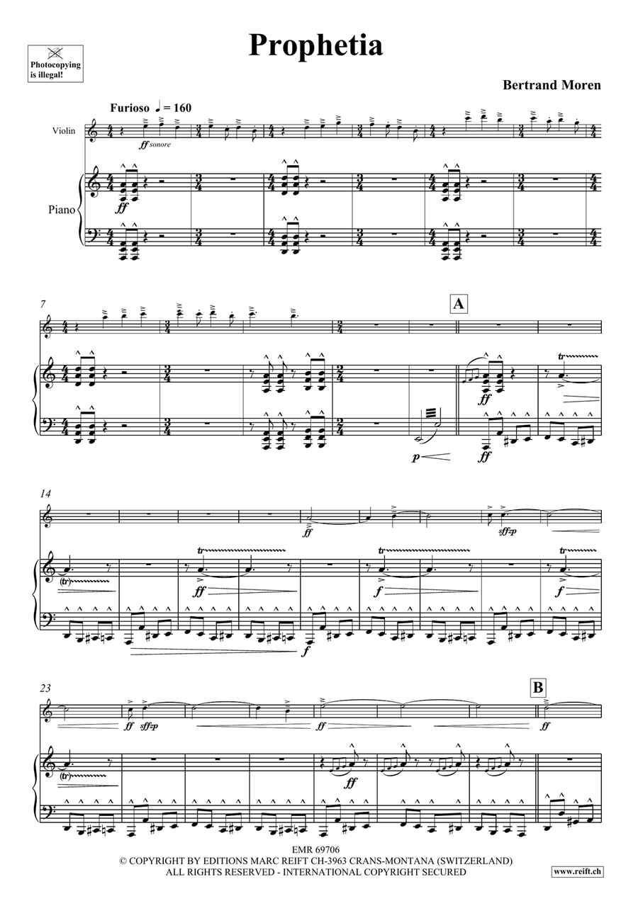 Prophetia Prophetia Violin Solo scores gallery preview page 5