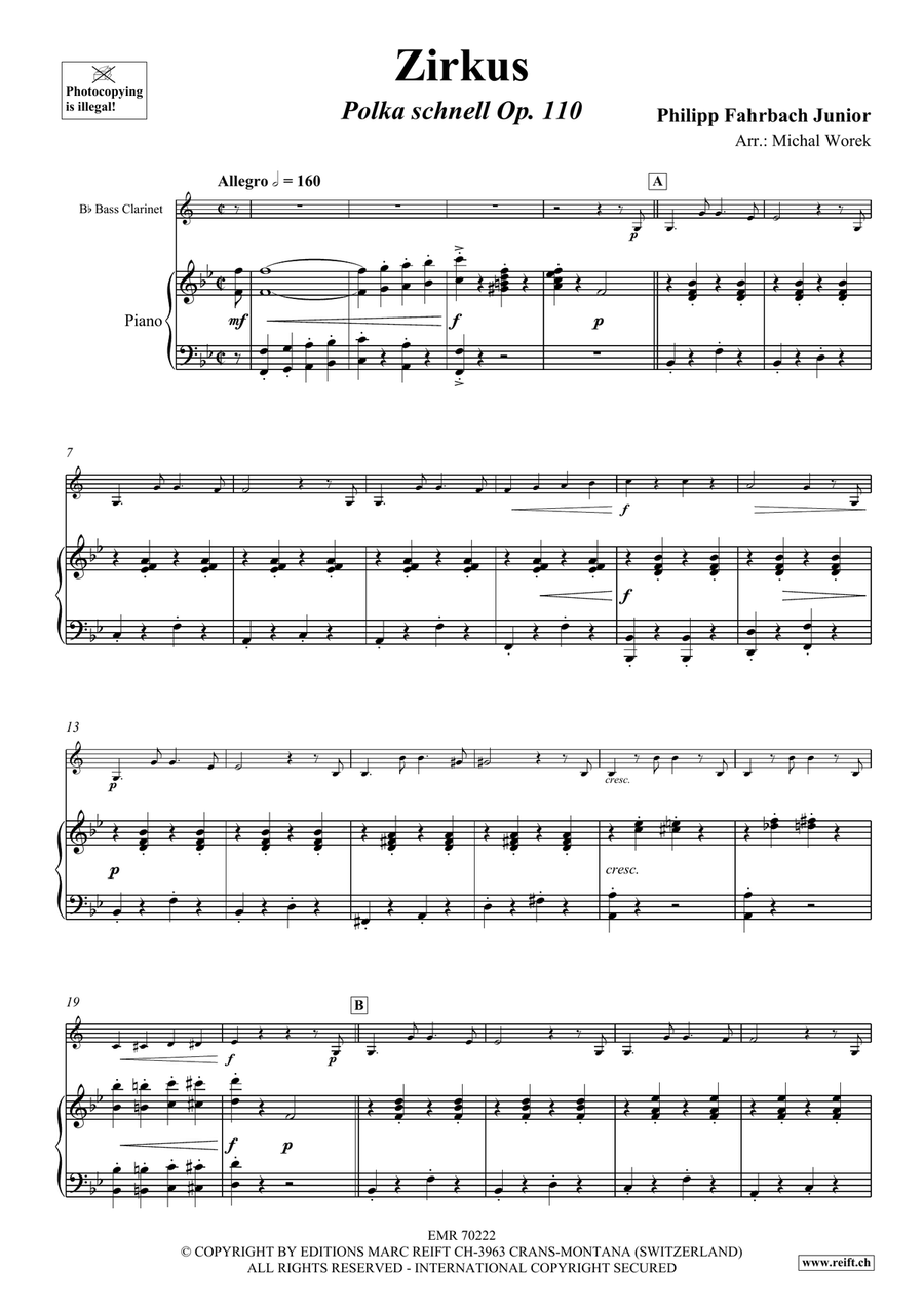 Zirkus Zirkus Bass Clarinet scores gallery preview page 4