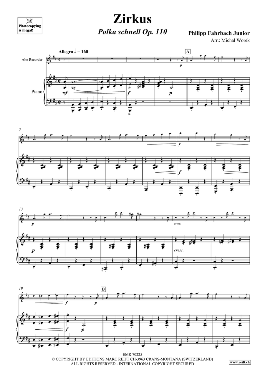 Zirkus Zirkus Alto Recorder scores gallery preview page 4