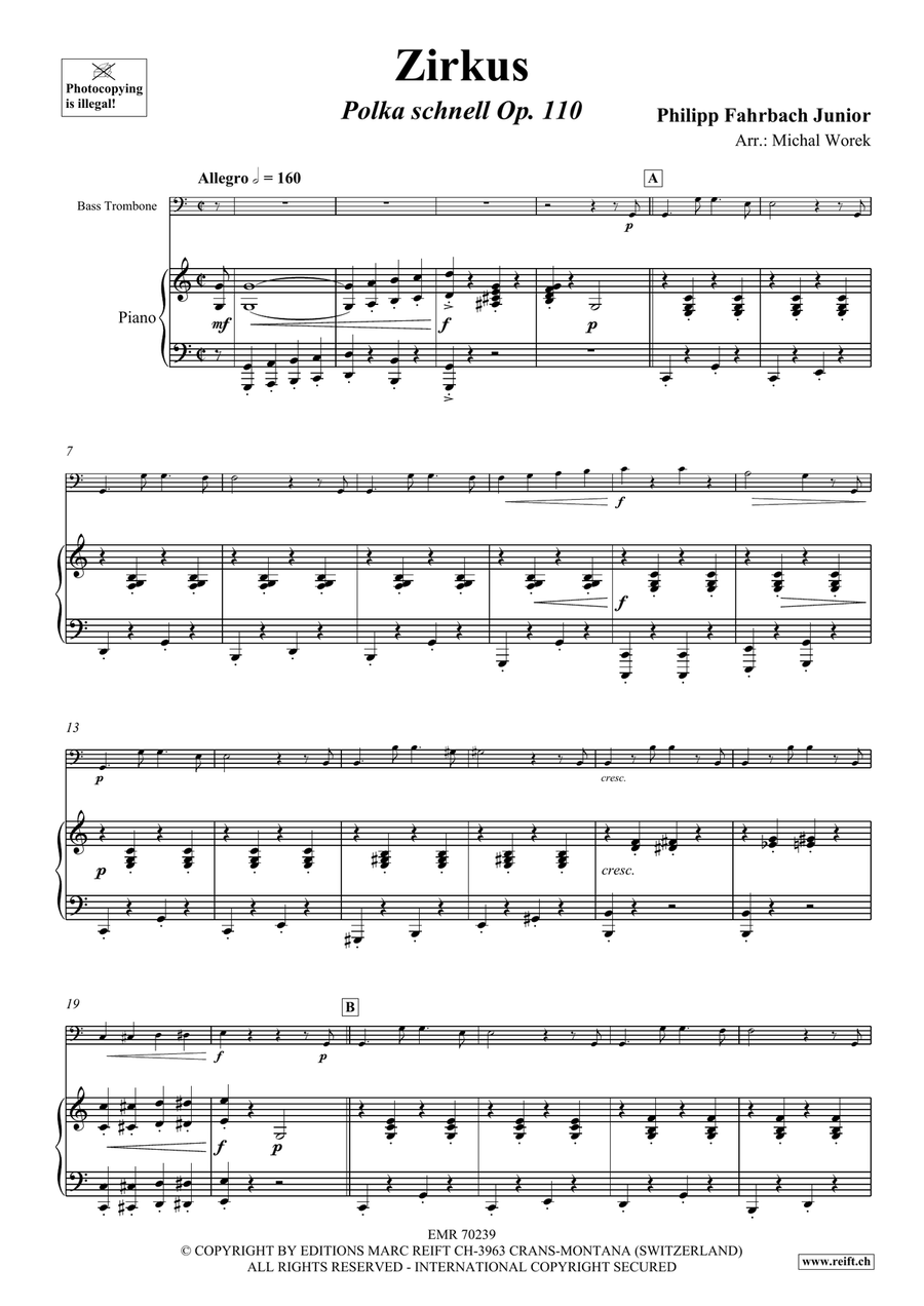 Zirkus Zirkus Bass Trombone scores gallery preview page 4