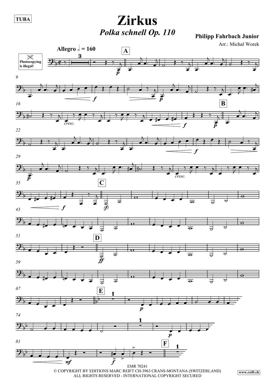 Zirkus Zirkus Tuba scores gallery preview page 3