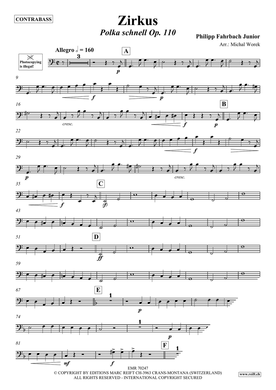 Zirkus Zirkus Double Bass scores gallery preview page 3