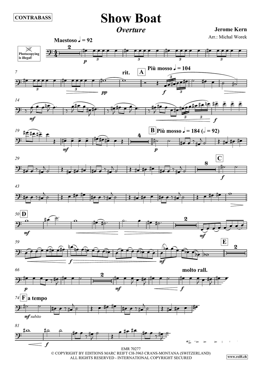 Show Boat Show Boat Double Bass scores gallery preview page 3