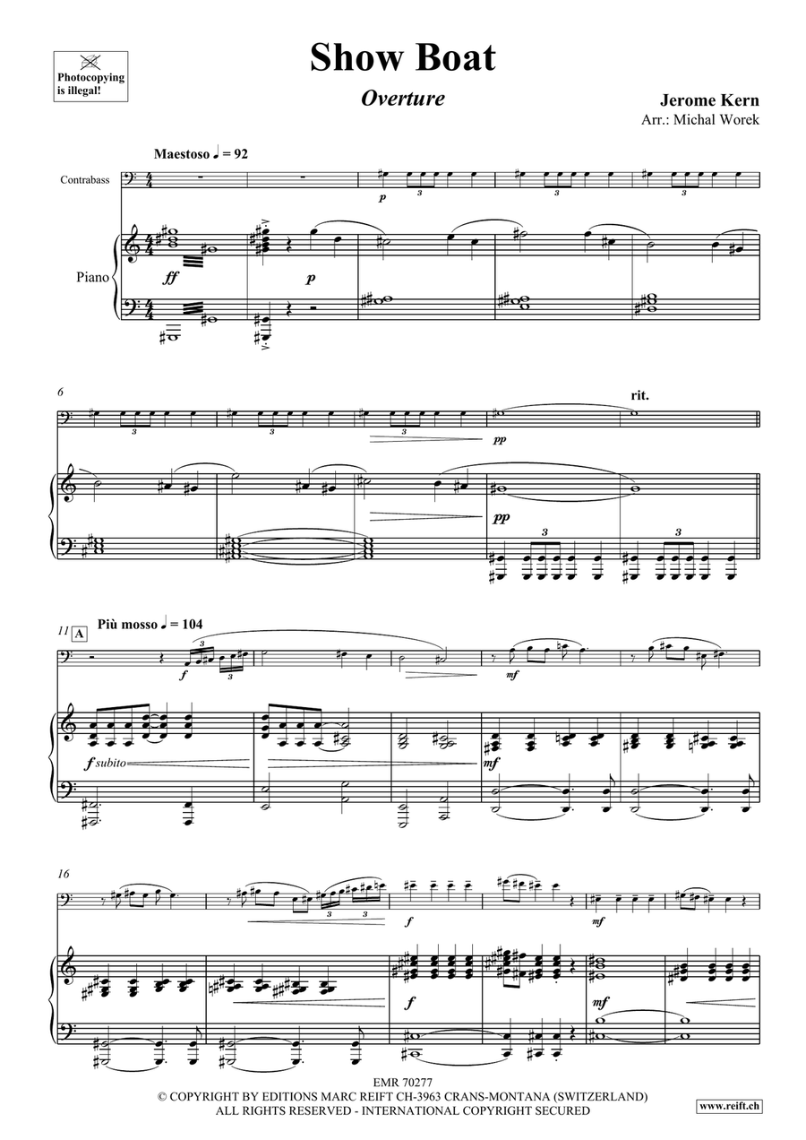 Show Boat Show Boat Double Bass scores gallery preview page 4