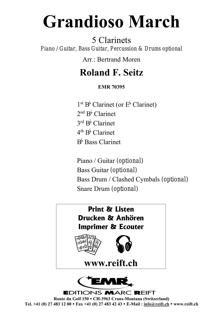 Grandioso March Grandioso March Clarinet Quintet scores gallery preview page 2