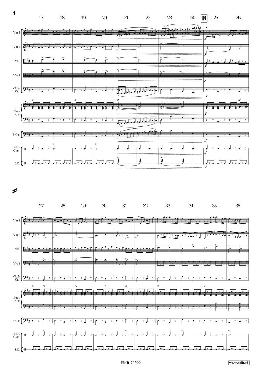 Grandioso March Grandioso March String Quintet scores gallery preview page 4