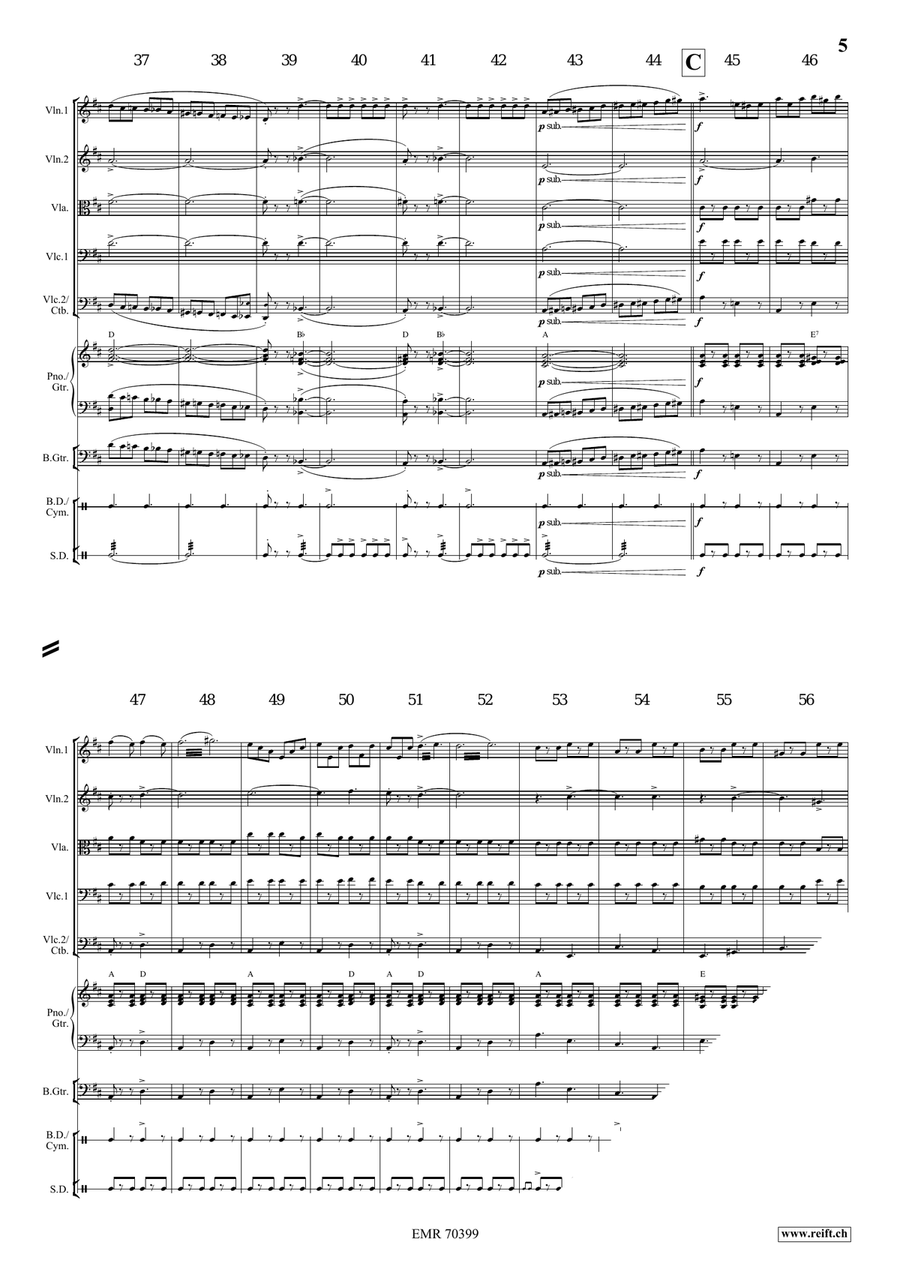 Grandioso March Grandioso March String Quintet scores gallery preview page 5