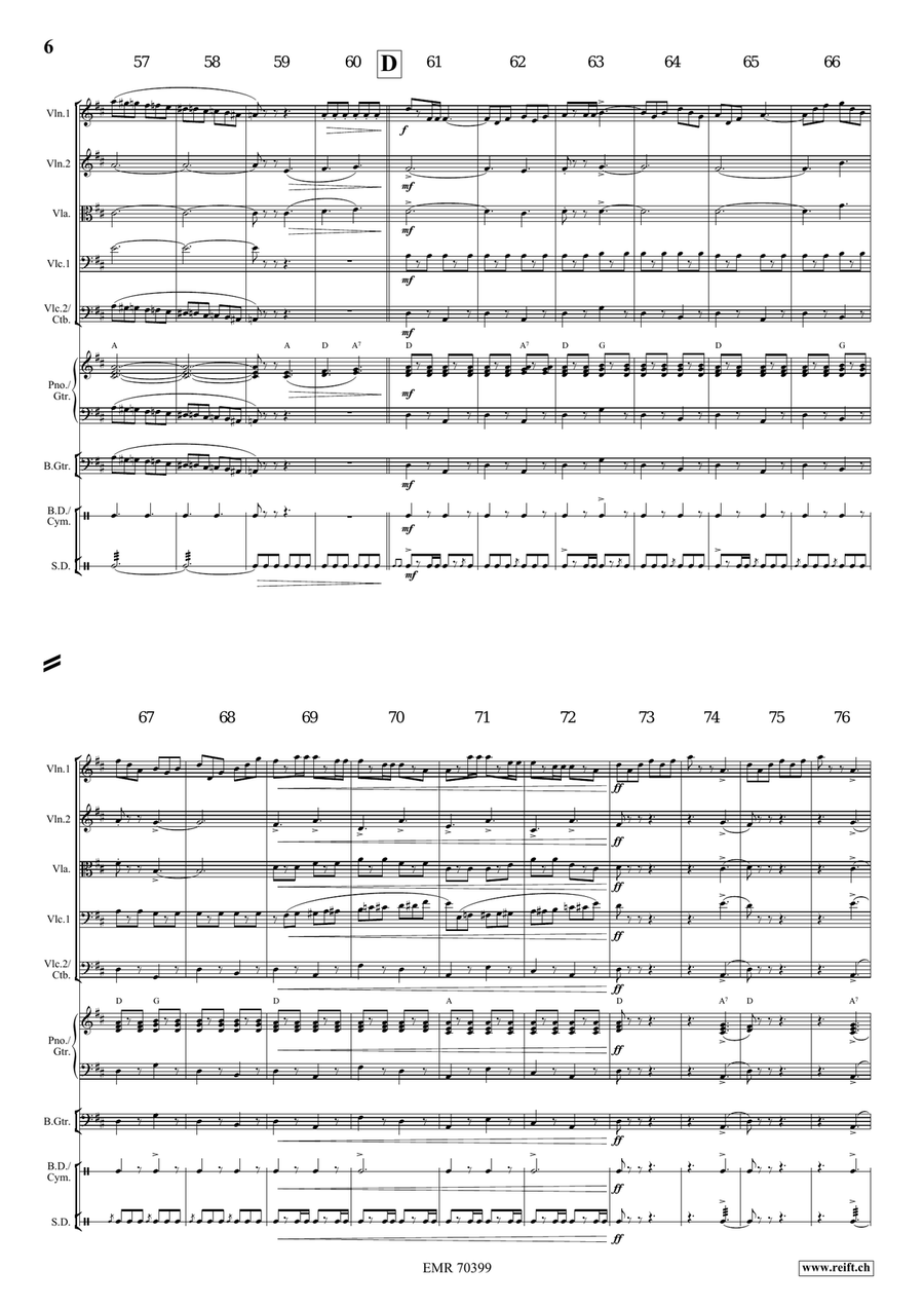 Grandioso March Grandioso March String Quintet scores gallery preview page 6
