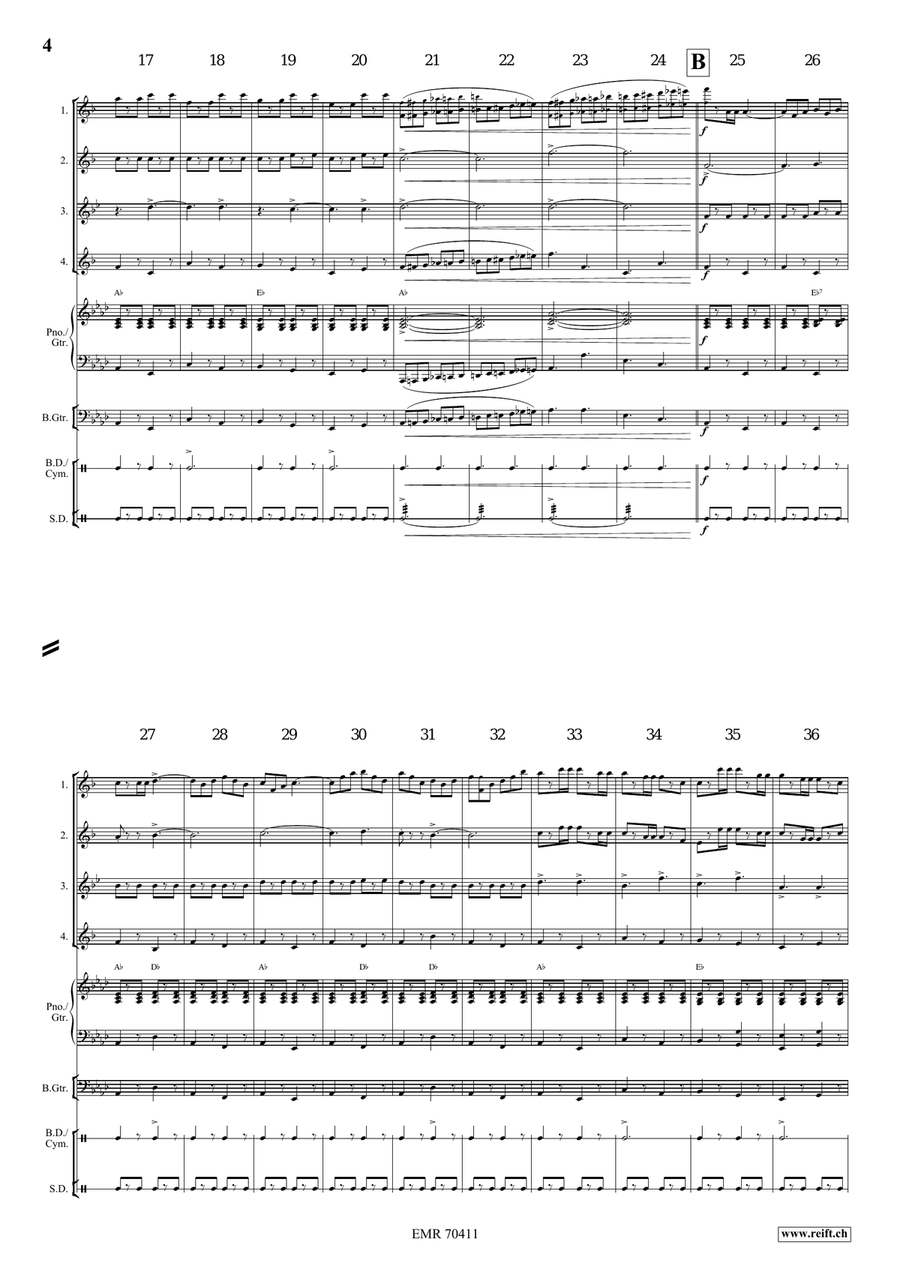 Grandioso March Grandioso March Saxophone Quartet scores gallery preview page 4