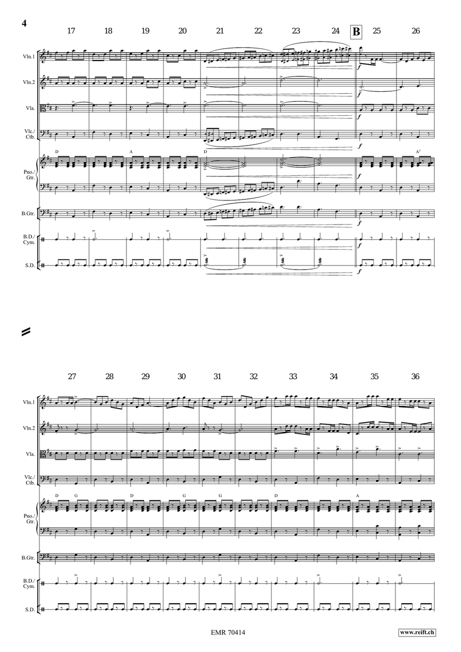 Grandioso March Grandioso March String Quartet scores gallery preview page 4