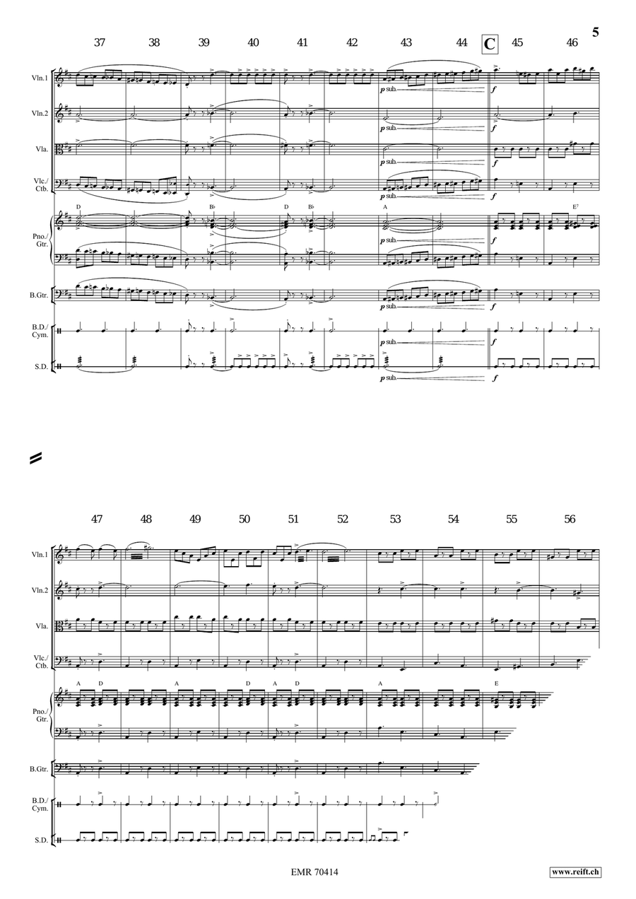 Grandioso March Grandioso March String Quartet scores gallery preview page 5