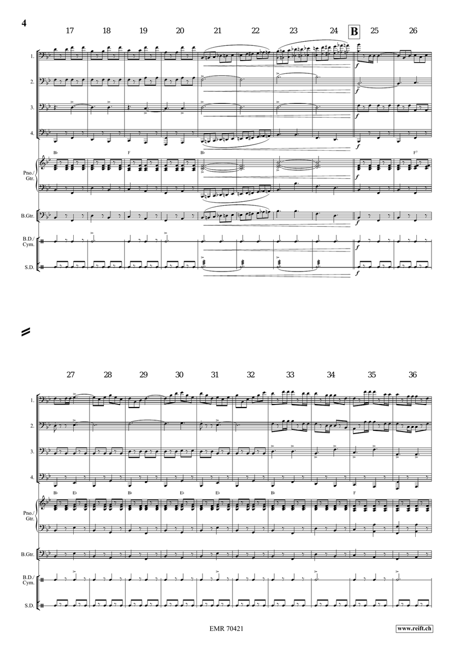 Grandioso March Grandioso March Tuba Quartet scores gallery preview page 4