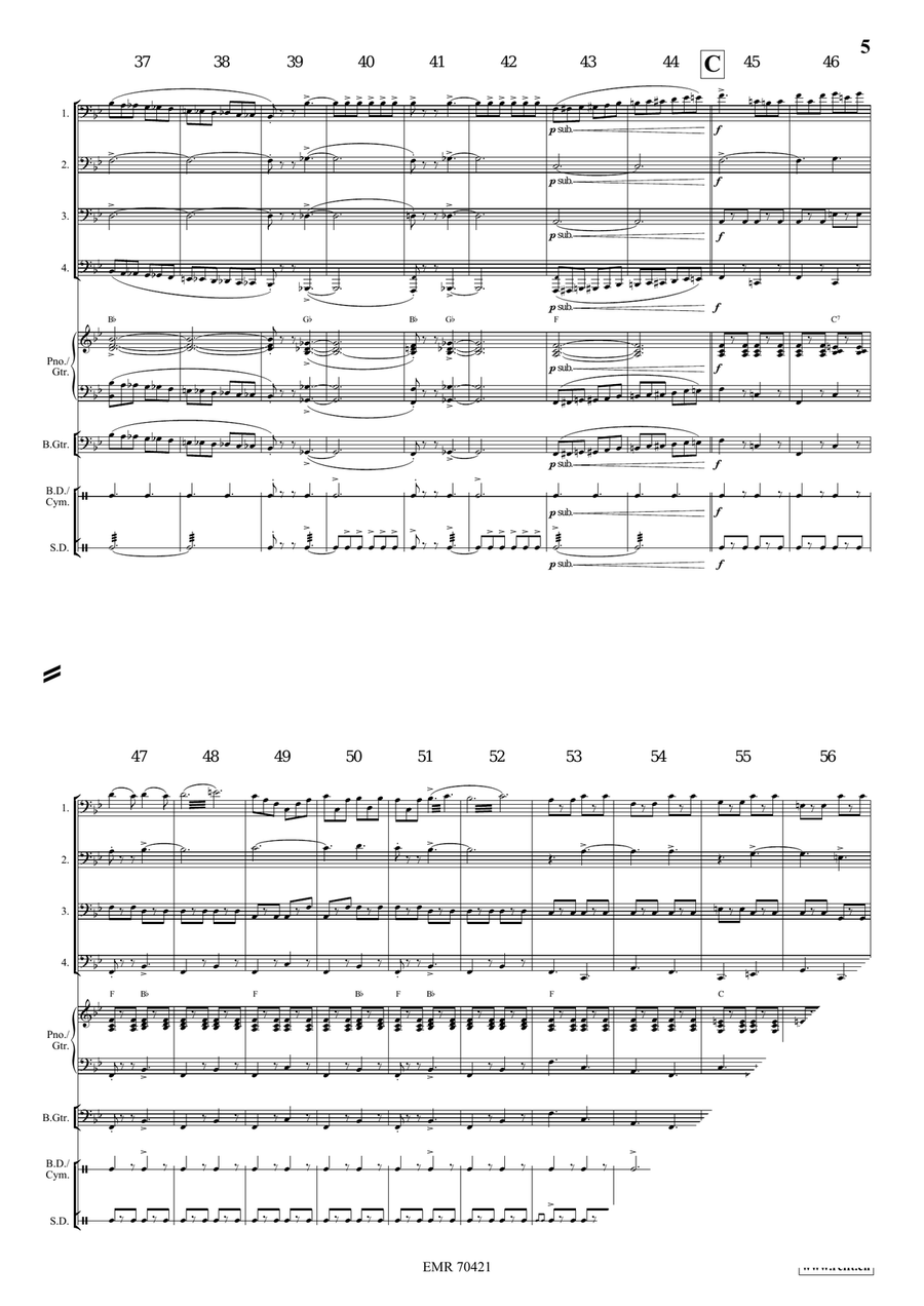 Grandioso March Grandioso March Tuba Quartet scores gallery preview page 5