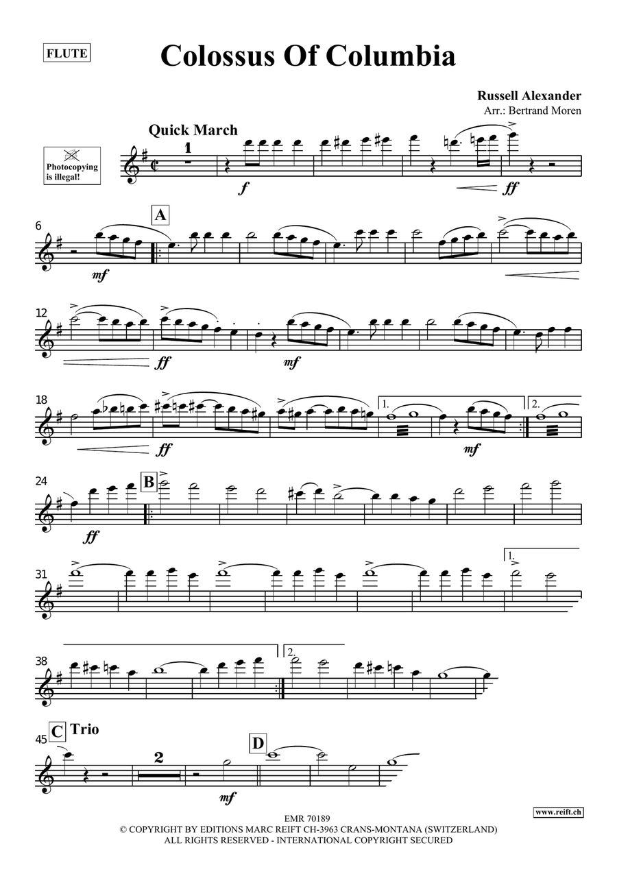 Colossus Of Columbia Colossus Of Columbia Flute Solo scores gallery preview page 3