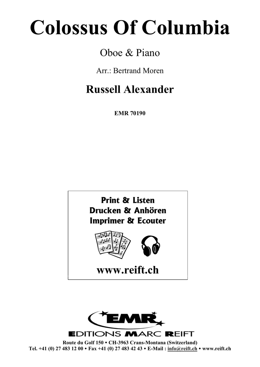 Colossus Of Columbia Colossus Of Columbia Piano Accompaniment scores gallery preview page 2