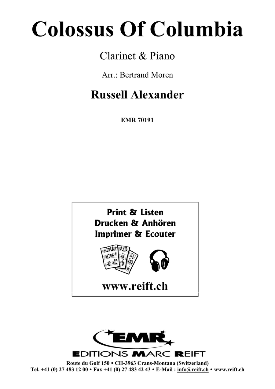 Colossus Of Columbia Colossus Of Columbia Clarinet Solo scores gallery preview page 2