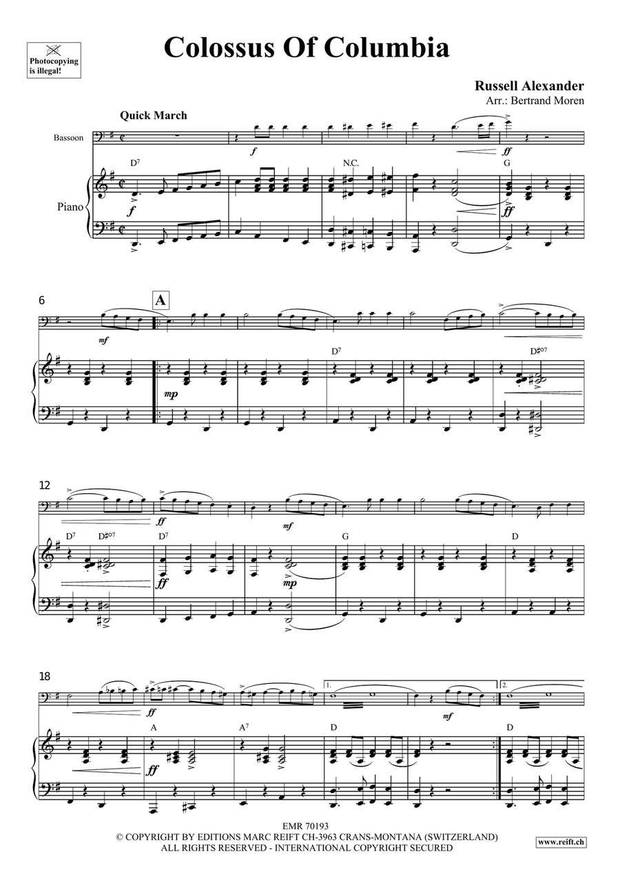 Colossus Of Columbia Colossus Of Columbia Bassoon Solo scores gallery preview page 4