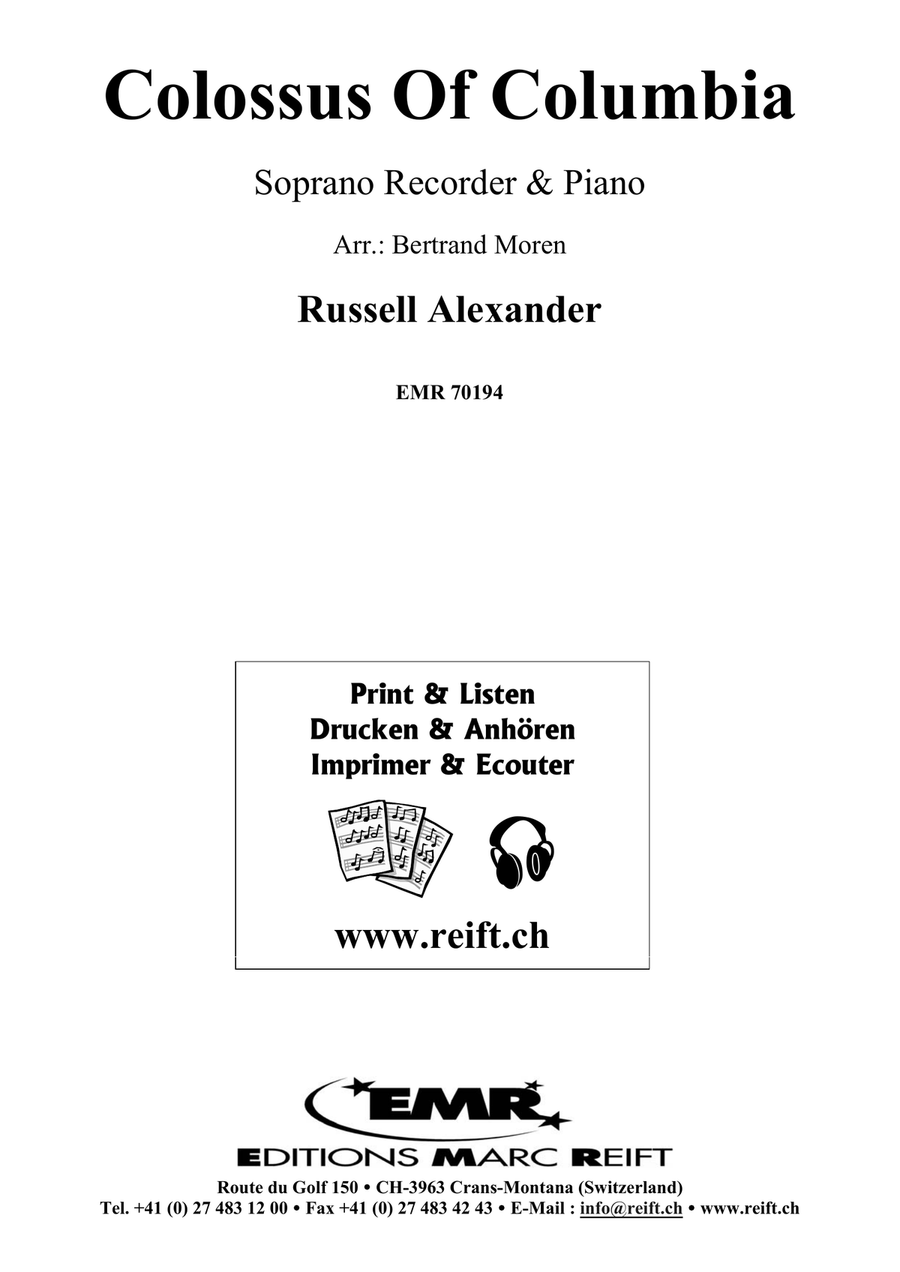 Colossus Of Columbia Colossus Of Columbia Soprano Recorder scores gallery preview page 2