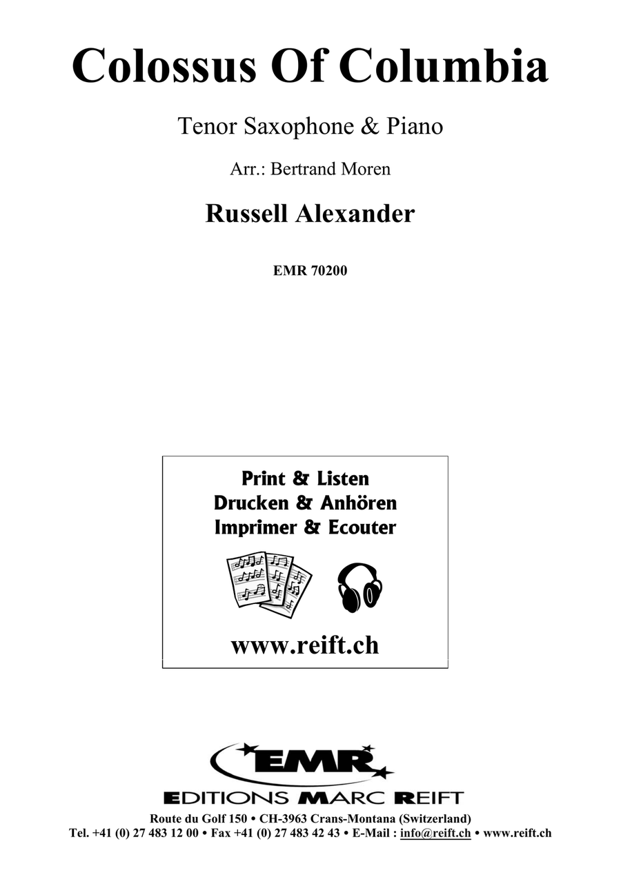 Colossus Of Columbia Colossus Of Columbia Tenor Saxophone scores gallery preview page 2