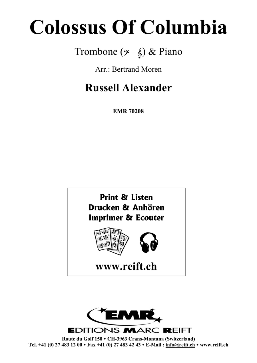 Colossus Of Columbia Colossus Of Columbia Piano Accompaniment scores gallery preview page 2