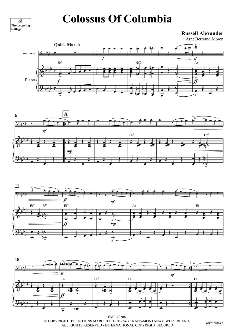 Colossus Of Columbia Colossus Of Columbia Piano Accompaniment scores gallery preview page 4