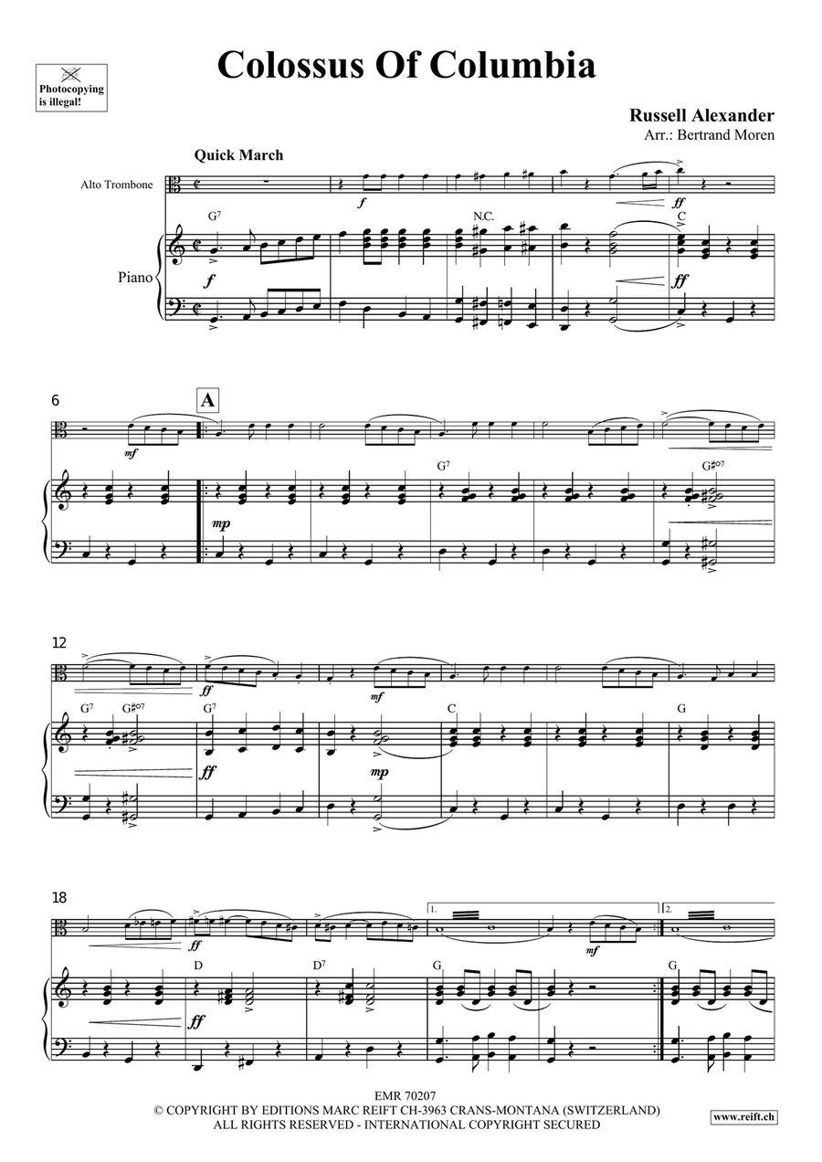 Colossus Of Columbia Colossus Of Columbia Piano Accompaniment scores gallery preview page 4