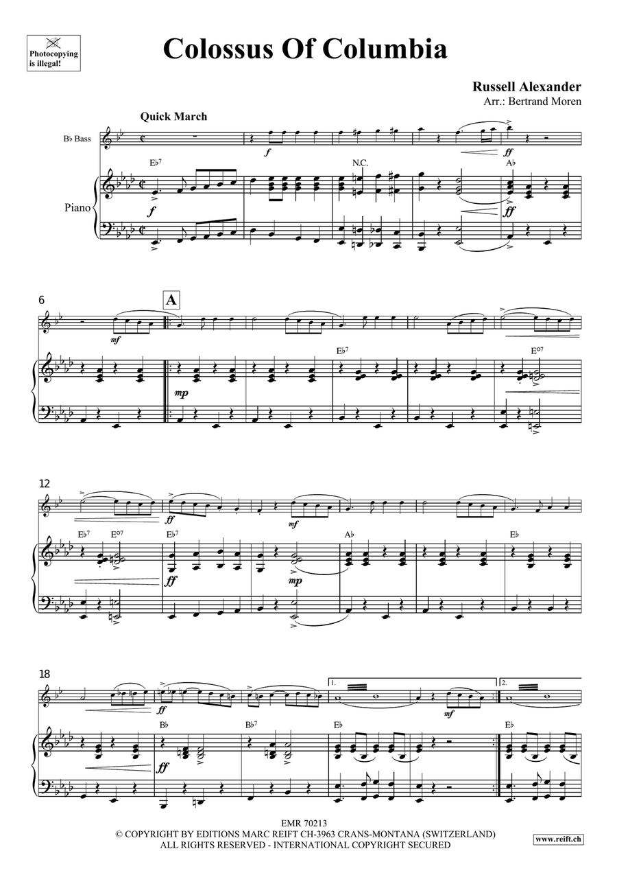 Colossus Of Columbia Colossus Of Columbia Voice Solo scores gallery preview page 4