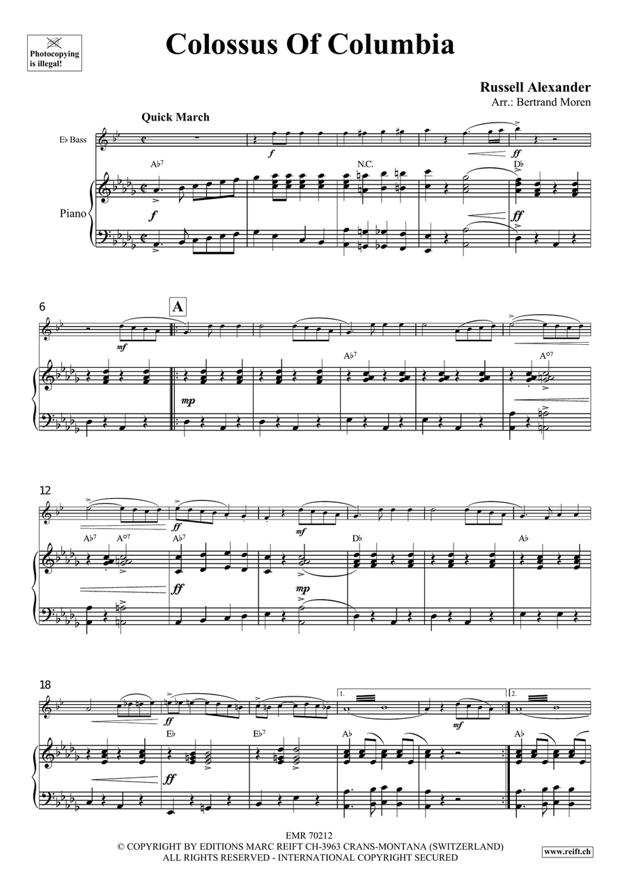 Colossus Of Columbia Colossus Of Columbia Voice Solo scores gallery preview page 4