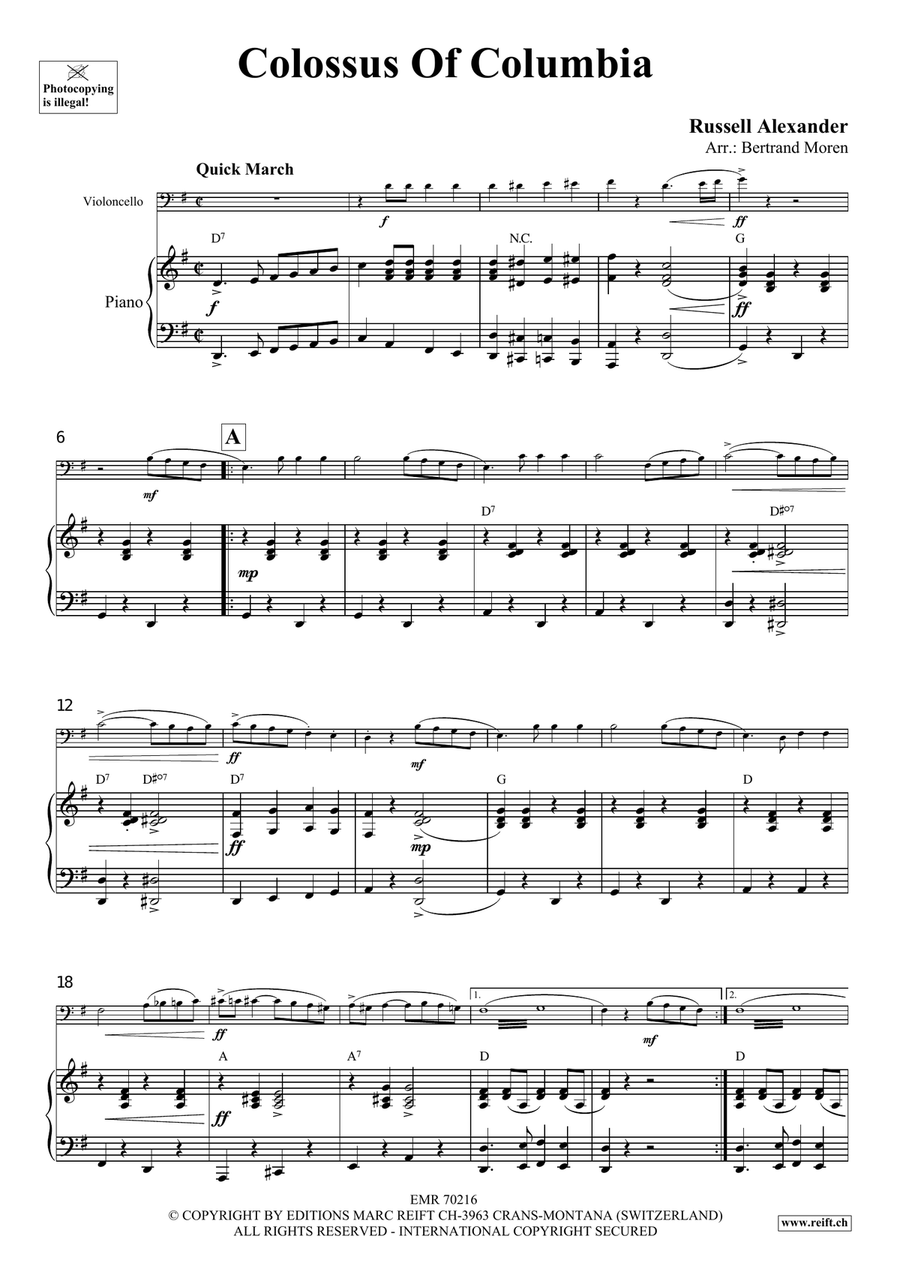 Colossus Of Columbia Colossus Of Columbia Piano Accompaniment scores gallery preview page 4