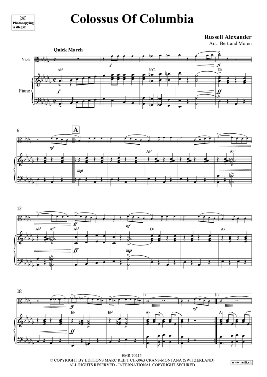 Colossus Of Columbia Colossus Of Columbia Piano Accompaniment scores gallery preview page 4