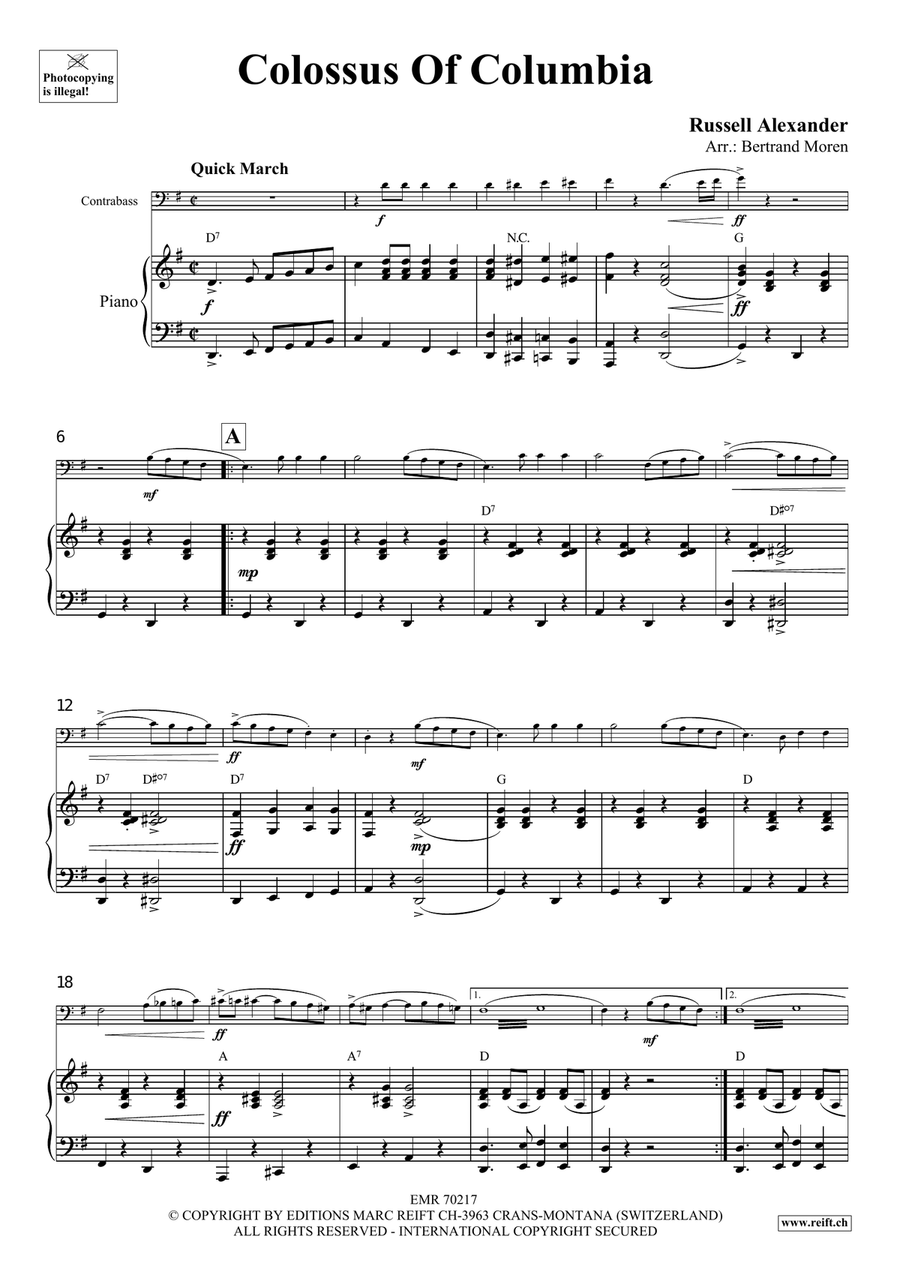 Colossus Of Columbia Colossus Of Columbia Double Bass scores gallery preview page 4