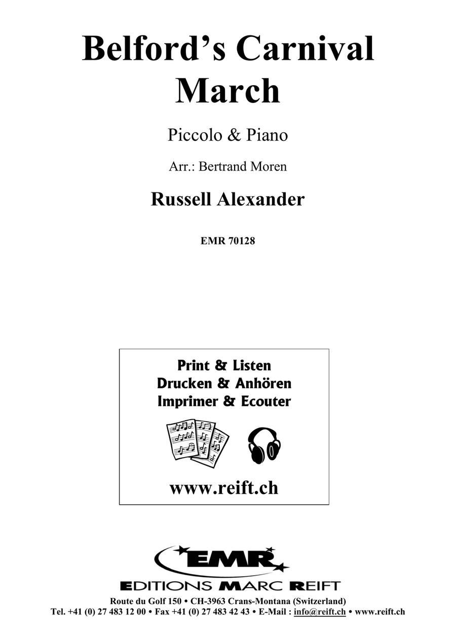 Belford's Carnival March by Russell Alexander Piccolo - Sheet Music page 2
