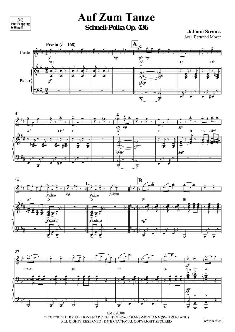 Auf Zum Tanze Auf Zum Tanze Piccolo scores gallery preview page 4