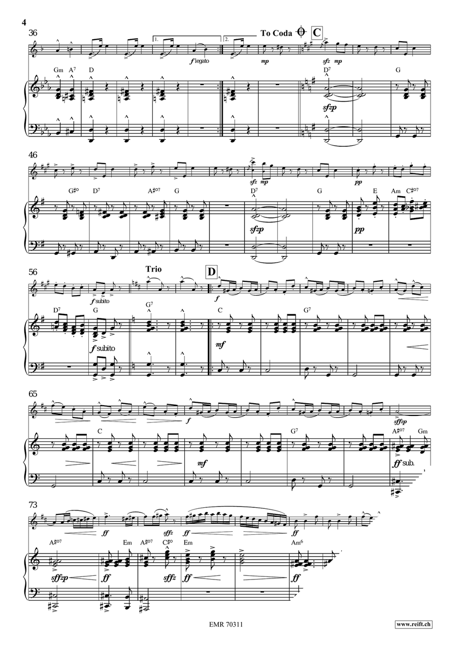 Auf Zum Tanze Auf Zum Tanze Clarinet Solo scores gallery preview page 5