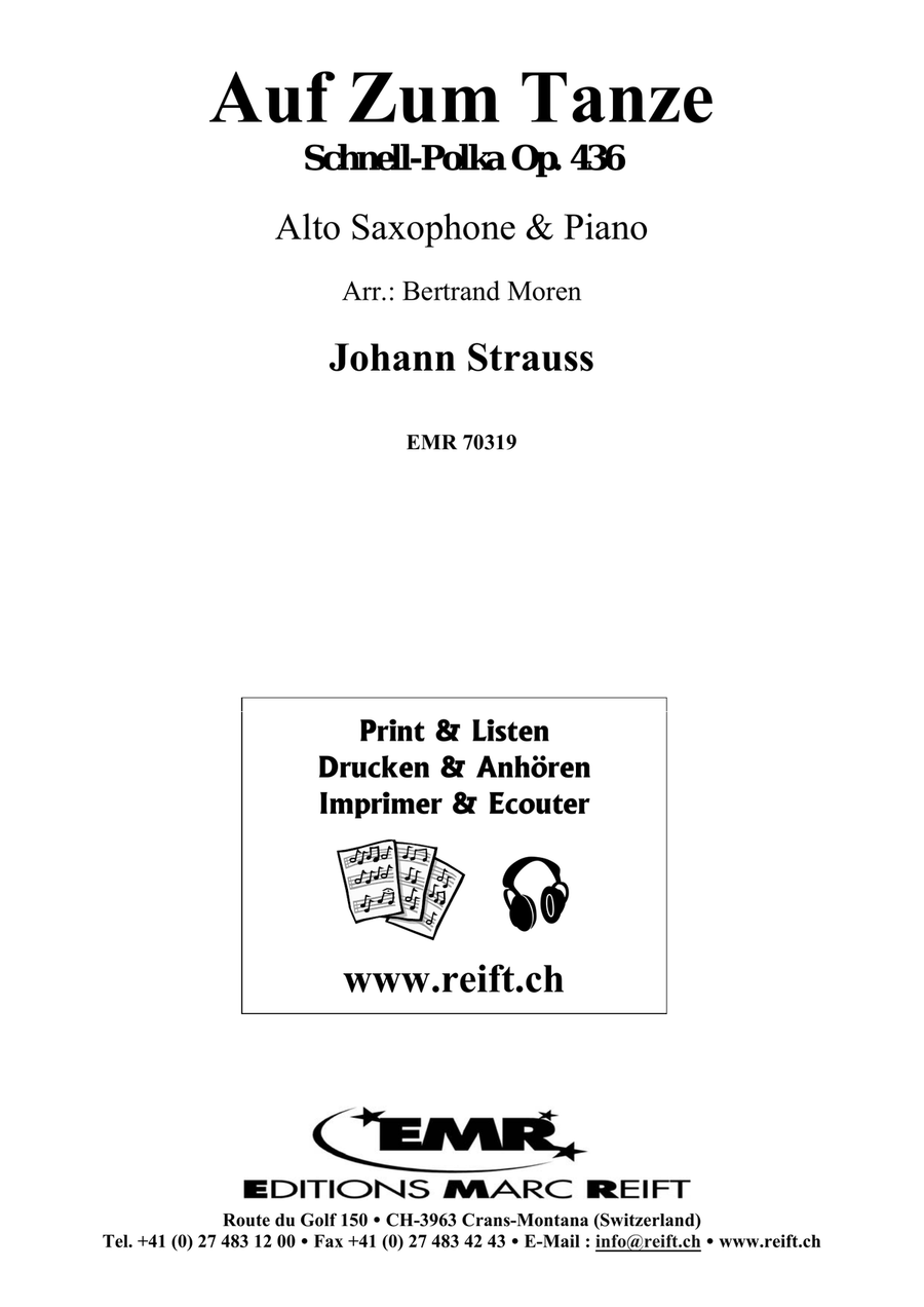 Auf Zum Tanze Auf Zum Tanze Alto Saxophone scores gallery preview page 2