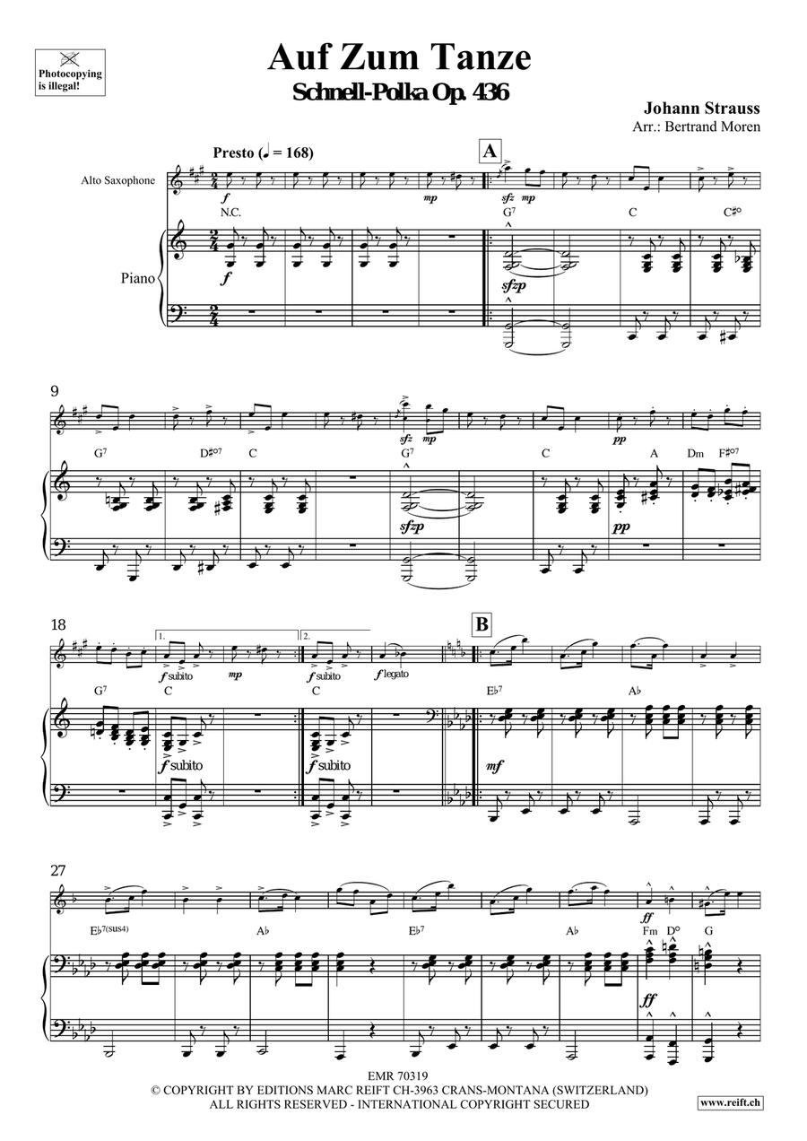 Auf Zum Tanze Auf Zum Tanze Alto Saxophone scores gallery preview page 4
