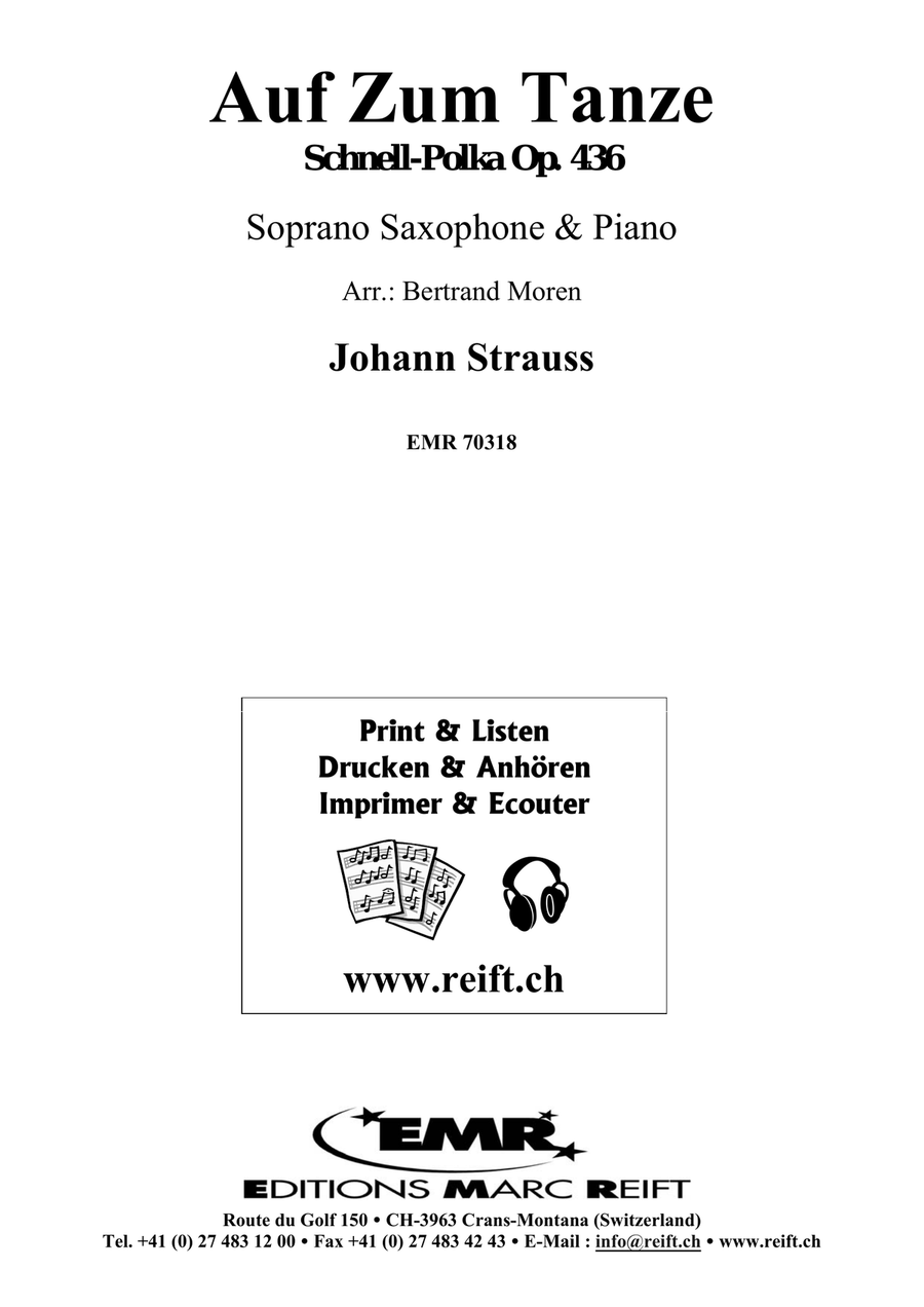 Auf Zum Tanze Soprano Saxophone scores gallery preview page 2
