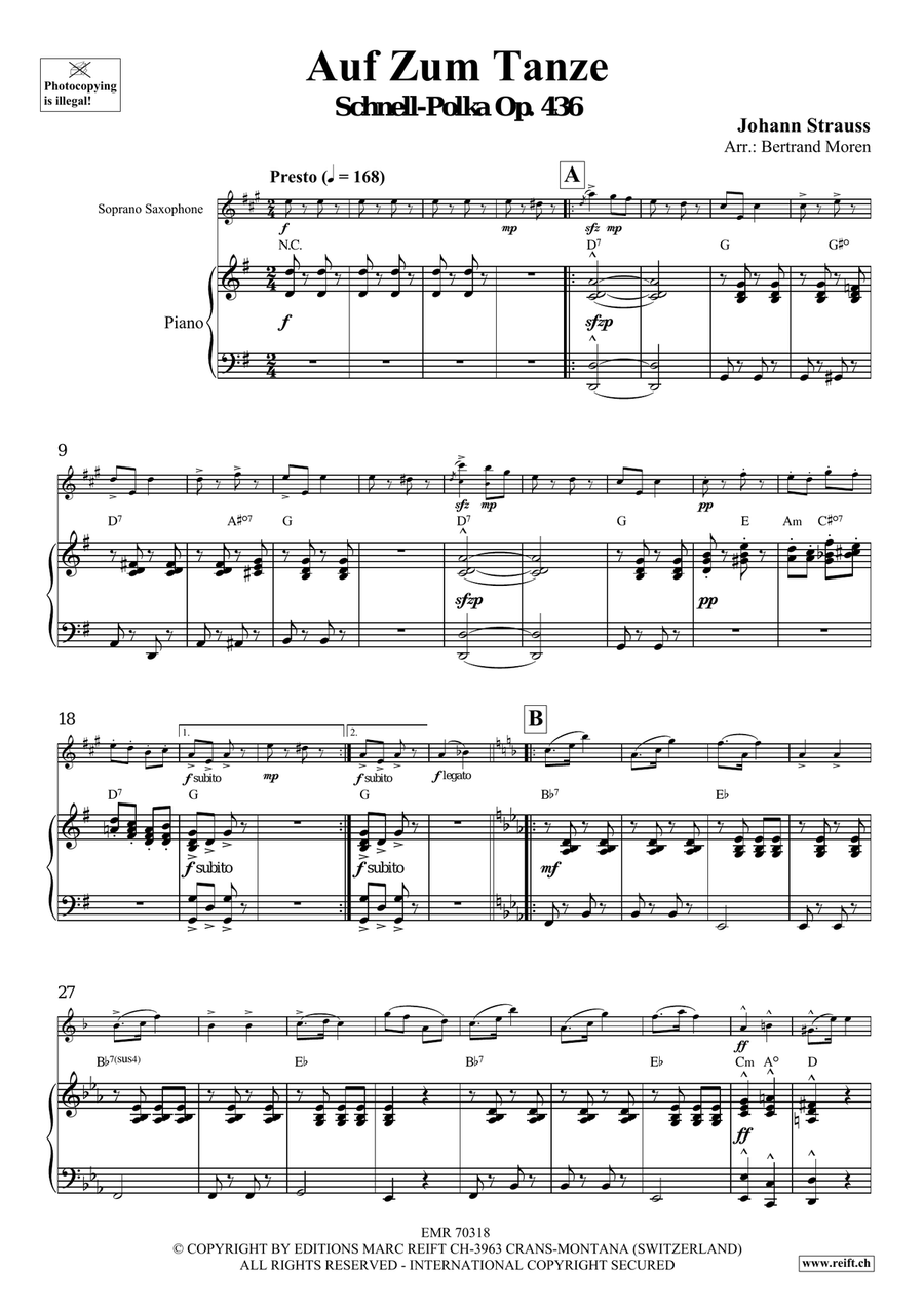 Auf Zum Tanze Soprano Saxophone scores gallery preview page 4