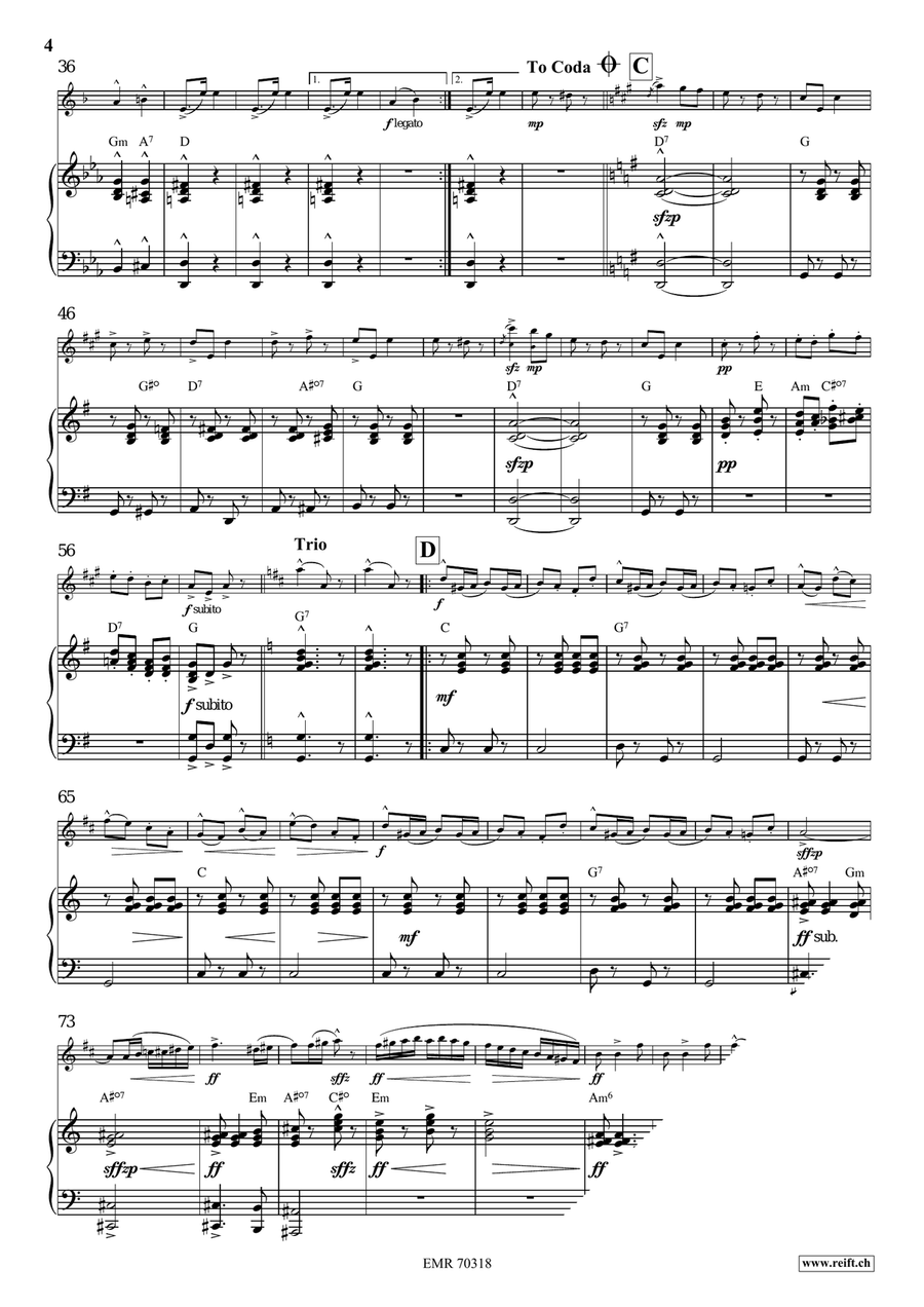 Auf Zum Tanze Soprano Saxophone scores gallery preview page 5