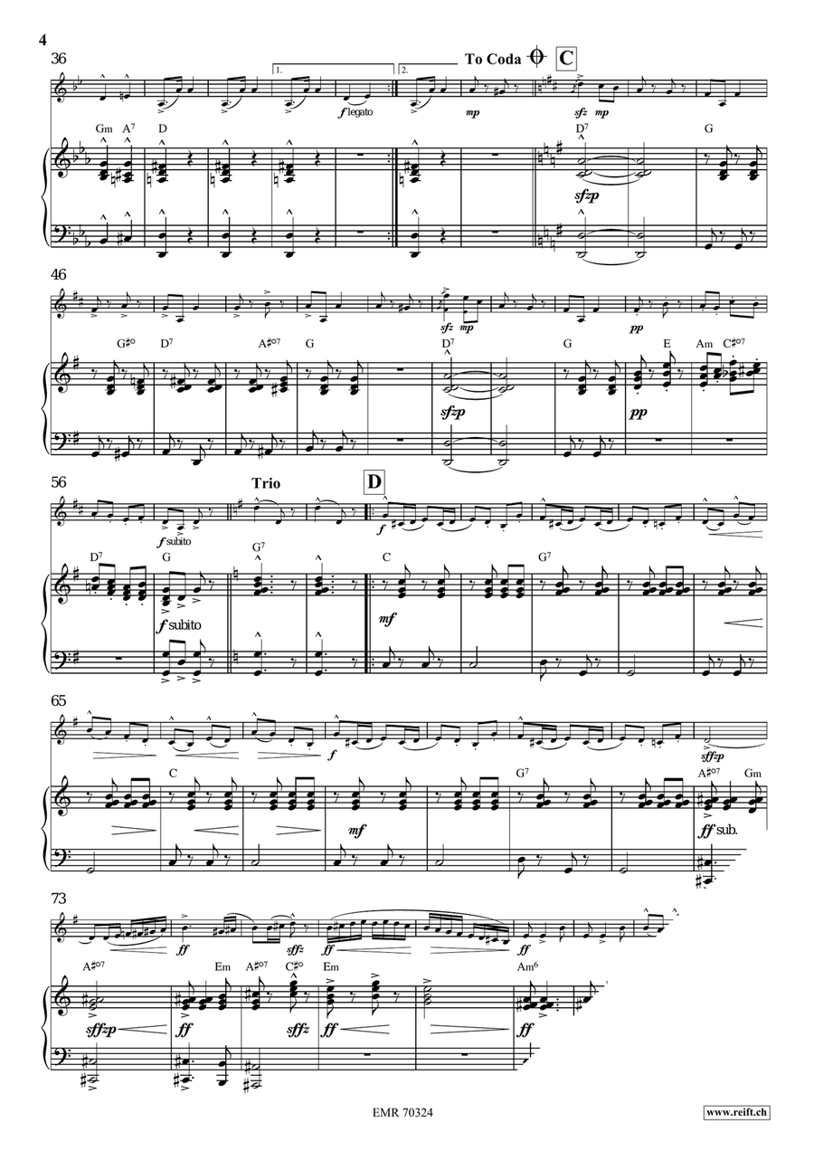 Auf Zum Tanze Auf Zum Tanze Horn scores gallery preview page 5