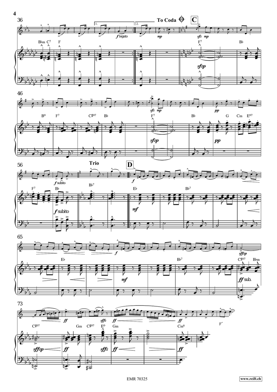 Auf Zum Tanze Auf Zum Tanze Horn scores gallery preview page 5