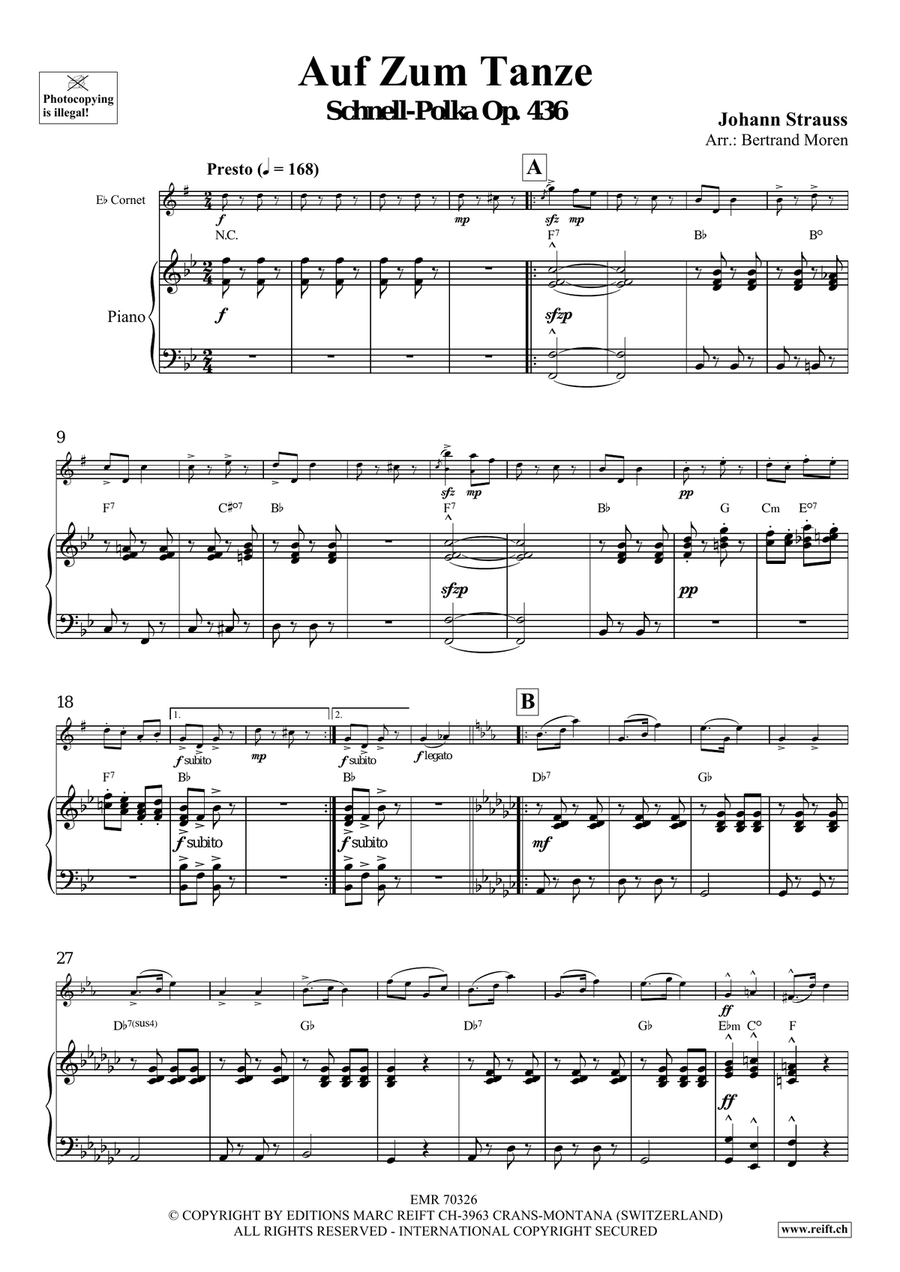 Auf Zum Tanze Auf Zum Tanze Cornet scores gallery preview page 4