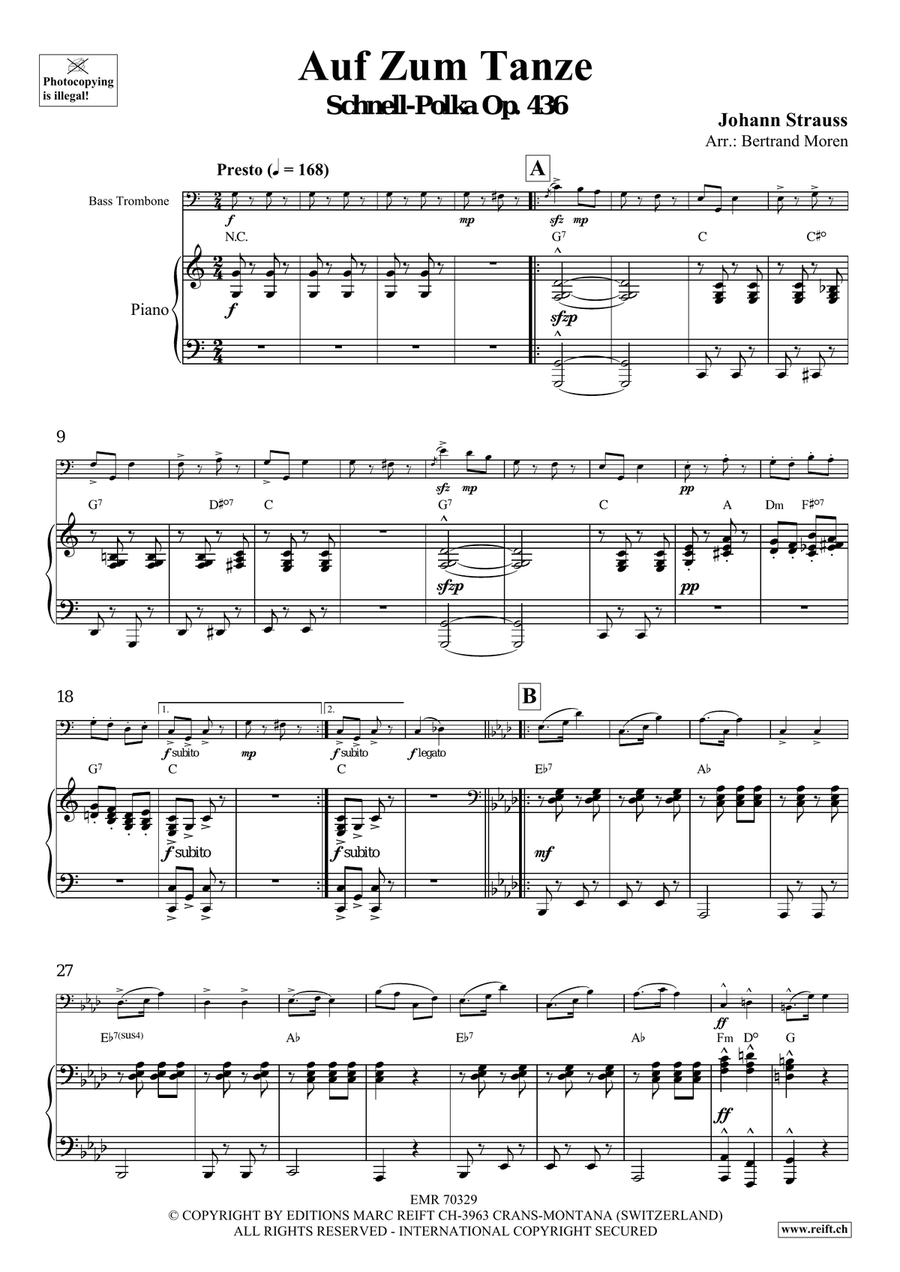 Auf Zum Tanze Auf Zum Tanze Bass Trombone scores gallery preview page 4
