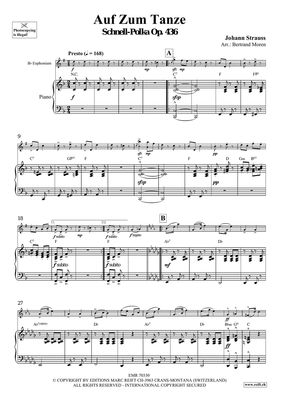 Auf Zum Tanze Auf Zum Tanze Euphonium scores gallery preview page 4
