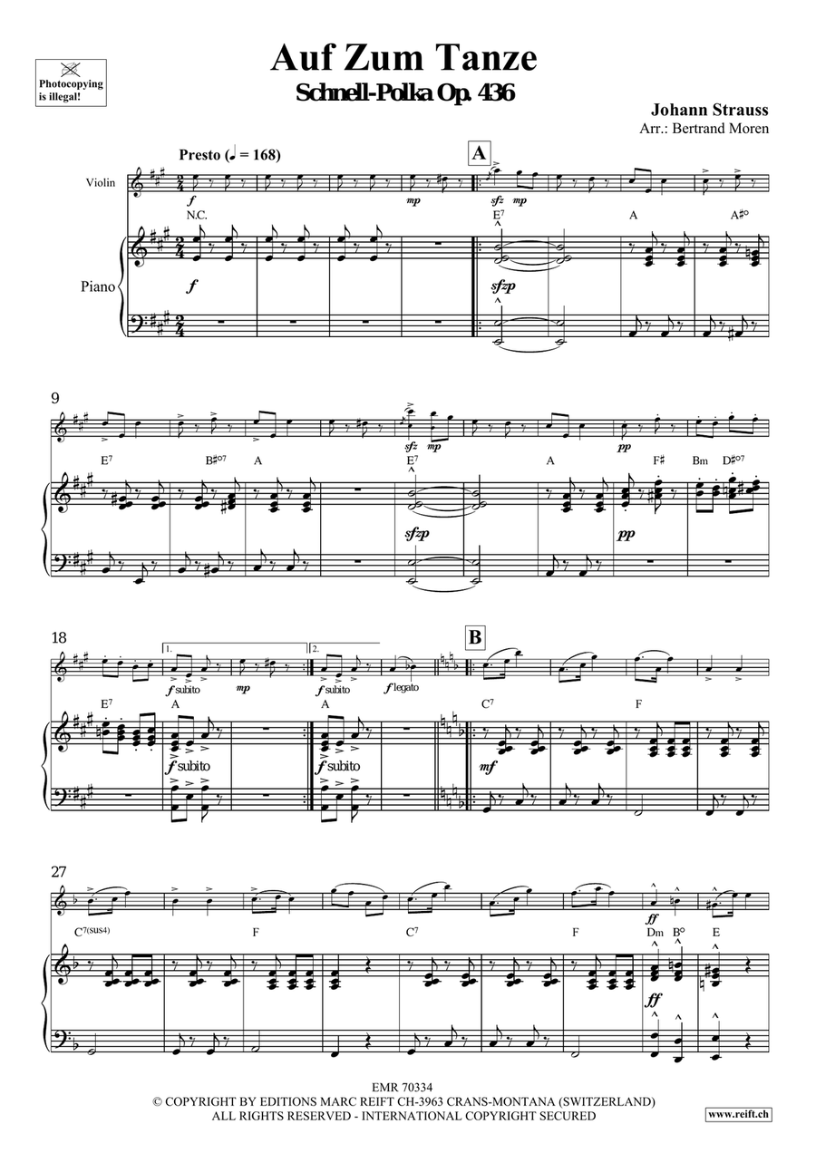 Auf Zum Tanze Auf Zum Tanze Violin Solo scores gallery preview page 4