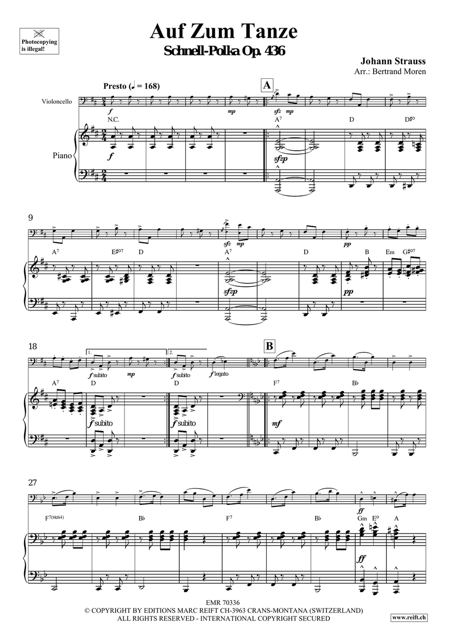Auf Zum Tanze Auf Zum Tanze Piano Accompaniment scores gallery preview page 4