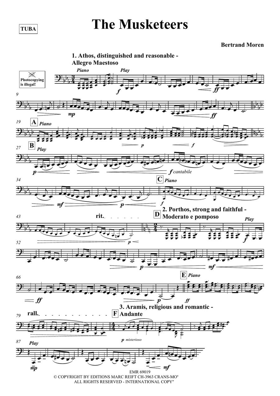 The Musketeers The Musketeers Tuba scores gallery preview page 3