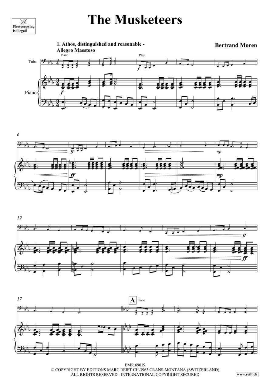 The Musketeers The Musketeers Tuba scores gallery preview page 4
