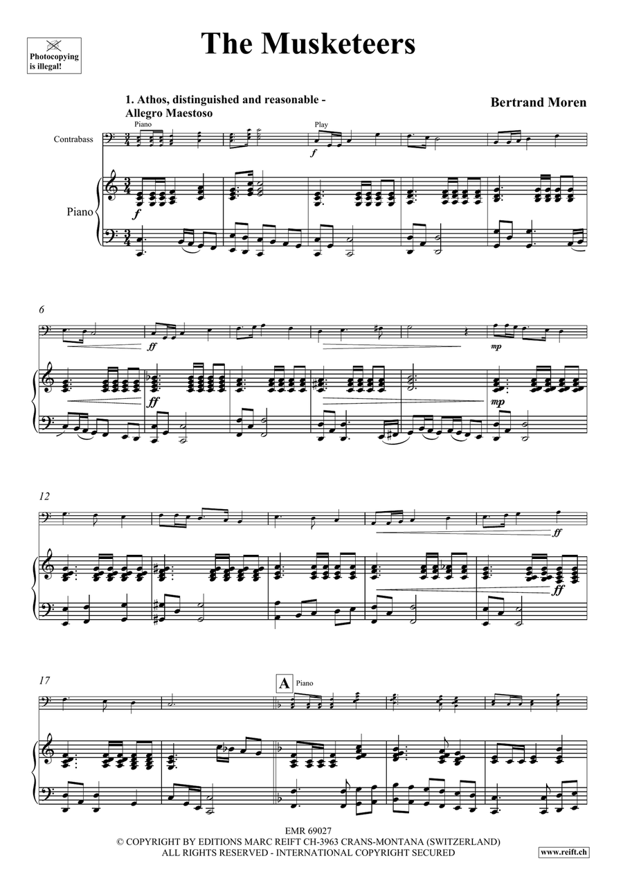 The Musketeers The Musketeers Piano Accompaniment scores gallery preview page 4