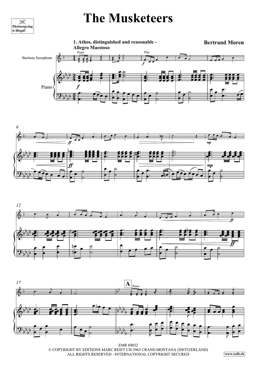 The Musketeers The Musketeers Baritone Saxophone scores gallery preview page 4